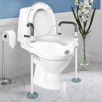 Adjustable Raised Toilet Seat with Handles for Seniors