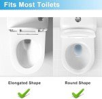 Adjustable Raised Toilet Seat with Handles for Seniors