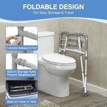 Adjustable Toilet Safety Rails for Seniors