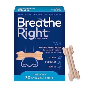 Breathe Right Original Nose Strips for Snoring Relief