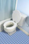 Hinged Toilet Seat Riser for Elongated Toilets