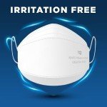 Breatheze KN95 Face Mask Made in USA Disposable Masks Breathable Face Mask Kn95 Mask White Facemask High-Filtration Protective Barrier Face Covering Elastic Ear Loops Adjustable Nose Clip 10 pack