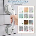 12-Inch Suction Grab Bars for Bathtubs & Showers (2 Pack)