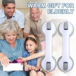 12-Inch Suction Grab Bars for Bathtubs & Showers (2 Pack)