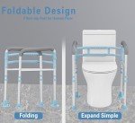 Adjustable Toilet Safety Rail for Seniors & Disabled