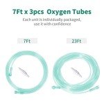 7Ft Crush Resistant Oxygen Tubing - 3 Pack