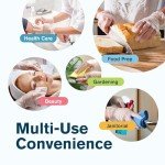 Ridex Latex-Free Clear Vinyl Disposable Gloves - 100 Count