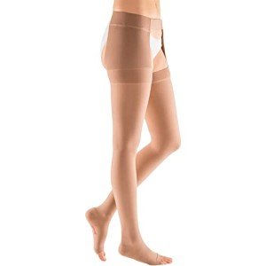 Mediven Plus Thigh High Compression Stockings, Open Toe