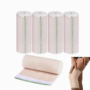 Elastic Bandage Wraps 6 Inch - 4 Pack