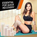 Elastic Bandage Wraps 6 Inch - 4 Pack