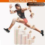 Elastic Bandage Wraps 6 Inch - 4 Pack