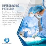 Absorbent Sterile Gauze Pads - 4"x4", Box of 100