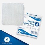 Absorbent Sterile Gauze Pads - 4"x4", Box of 100