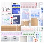 Portable Metal Vehicle First Aid Kit - 115 Pcs