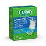 CURAD Waterproof Adhesive Bandages, 1x3 Inches, 100 Count