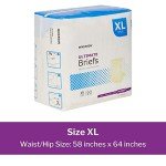 McKesson Adult Incontinence Underwear, XL Size, High Absorbency