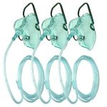 3 Pack Adult Oxygen Masks with 7 Ft Tube