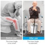 Adjustable Raised Toilet Seat with Handles, 5-Inch