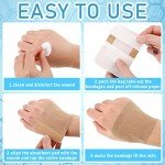 Marsui 3x4 Inch Latex-Free Adhesive Bandages (100 Pcs)