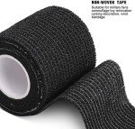Sensi Wrap Grip Cover Sports Bandage Rolls - Black