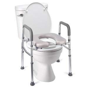 Adjustable Raised Toilet Seat for Elderly & Disabled