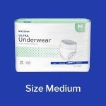 McKesson Heavy Absorbency Incontinence Underwear, Medium