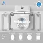 Agrish Toilet Safety Rails - FSA/HSA Eligible Adjustable Width & Height Fit Any Toilet, Stand Alone Medical Toilet Frame for Elderly Handicap Disabled, Folding Handrails