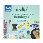 Welly Glow-in-the-Dark Bandage Refill Pack - 160 Count
