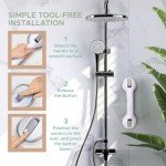 2 Pack Suction Grab Bars for Shower Safety