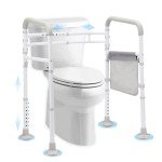 Adjustable Toilet Safety Rail for Elderly Support