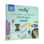 Welly Glow-in-the-Dark Bandage Refill Pack - 160 Count