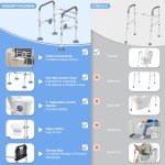 Adjustable Toilet Safety Rail for Seniors