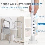 Adjustable Toilet Safety Rail for Elderly Support