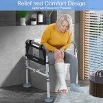 Adjustable Toilet Safety Rail for Seniors