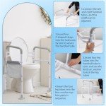 Adjustable Toilet Safety Rail for Elderly Support