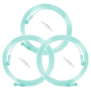 7-Foot Oxygen Tubing with Connectors - Green