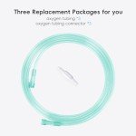 7-Foot Oxygen Tubing with Connectors - Green