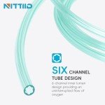 7-Foot Oxygen Tubing with Connectors - Green