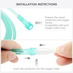 7-Foot Oxygen Tubing with Connectors - Green