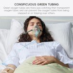 7-Foot Oxygen Tubing with Connectors - Green
