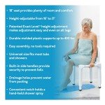 Carex Shower Chair with Back for Seniors