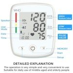 Digital Wrist Blood Pressure Monitor with Voice Alert