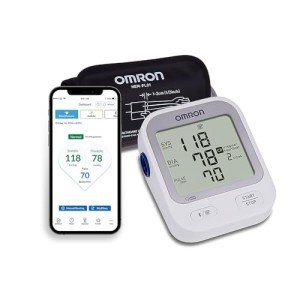 OMRON Silver Blood Pressure Monitor with Bluetooth