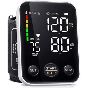 Upper Arm Blood Pressure Monitor with Memory Storage