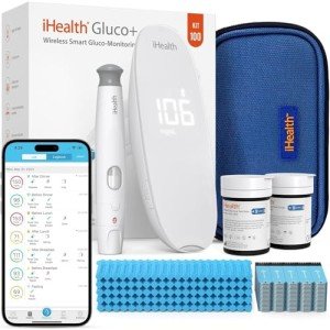iHealth Gluco+ Smart Blood Glucose Monitor Kit
