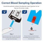 AUVON Blood Glucose Monitor Kit with Strips & Lancets