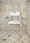 Shower Bench with Arms and Back Support