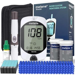 TD-4116 Blood Glucose Monitor Kit with 100 Strips