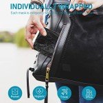 50 Pack Black Disposable Face Masks for Adults