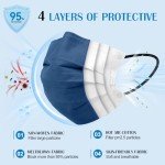Disposable Face Mask Adults Colors - 100 Pack Individually Wrapped,4 Ply Protection Face Masks,Colored Facemask Disposable,Breathable and Comfortable Safety Masks for Women & Men